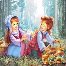 Схема вышивки «в лесу»