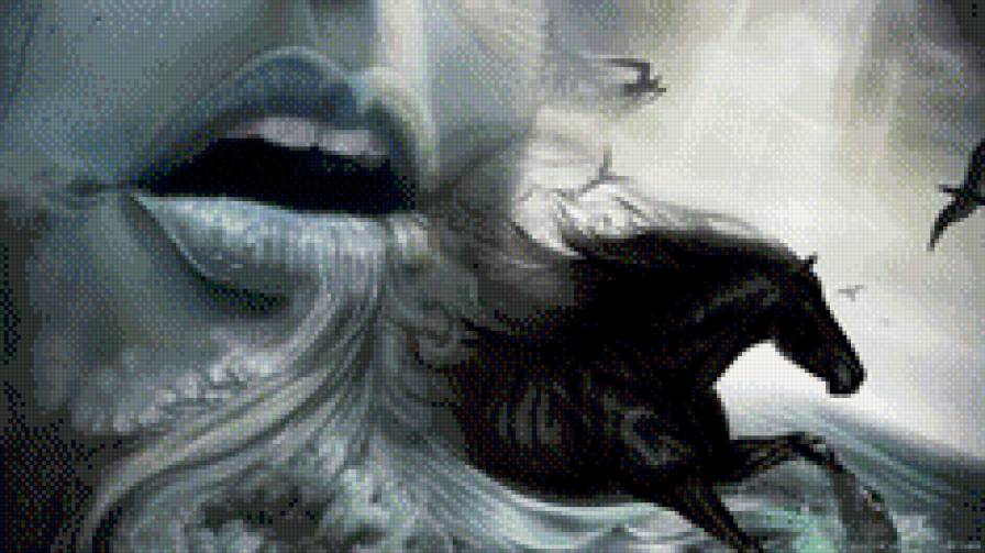 дыхание нового года - женский образ, дыхание, оригинально, люди, конь - предпросмотр