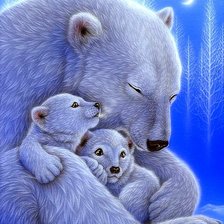 Схема вышивки «Мишки»