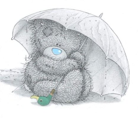 Тэдди под зонтом - оригинал