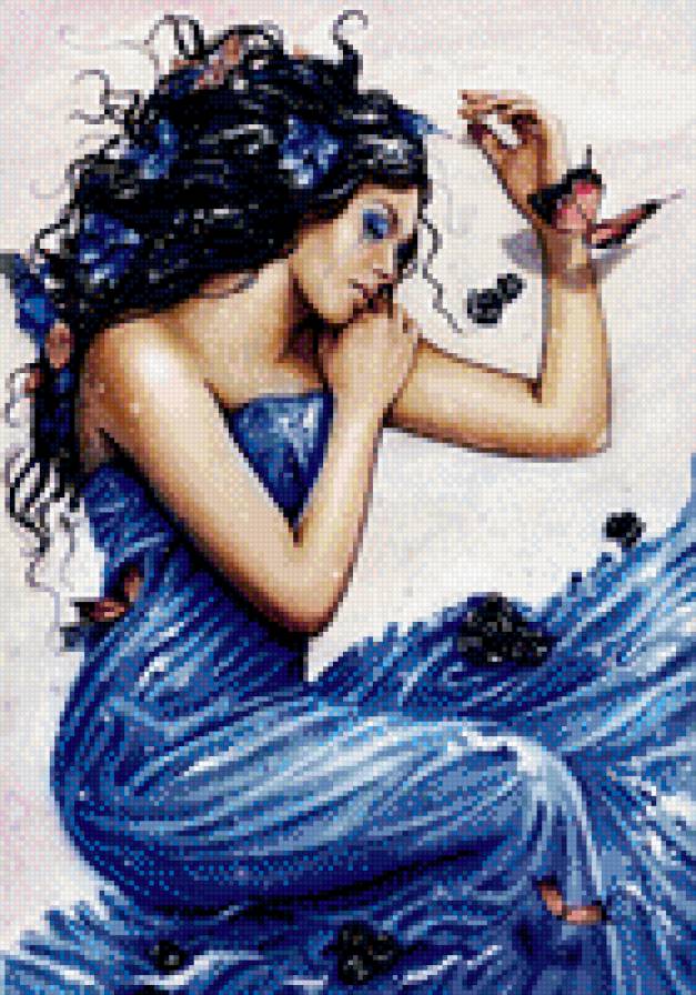 Мечты и бабочки - бабочка, девушка - предпросмотр