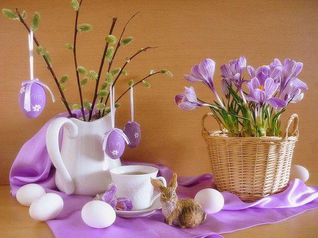 серия "весна" - весна.натюрморт.цветы.пасха - оригинал