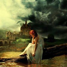 Схема вышивки «девушка»