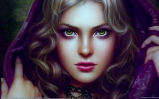 Девушка - взгляд, лицо, фентези - оригинал