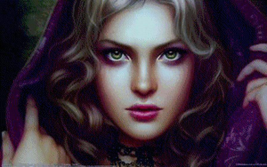 Девушка - взгляд, лицо, фентези - предпросмотр