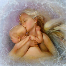 Схема вышивки «дети и ангелы»