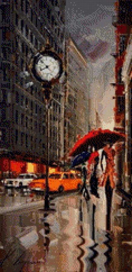 дождь - дождь люди, улица - предпросмотр