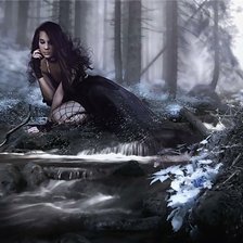 Схема вышивки «дева лес»