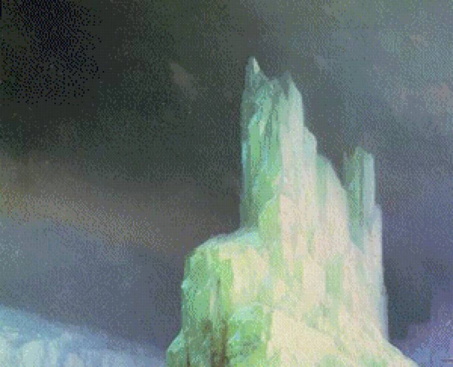 "Ледяные горы в Антарктиде" Иван Айвазовский ч.1 верх - ледяные горы в антарктиде, картины, иван айвазовский - предпросмотр