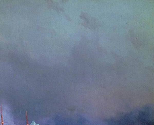 "Ледяные горы в Антарктиде" Иван Айвазовский ч.2 верх - картины, ледяные горы в антарктиде, иван айвазовский - оригинал