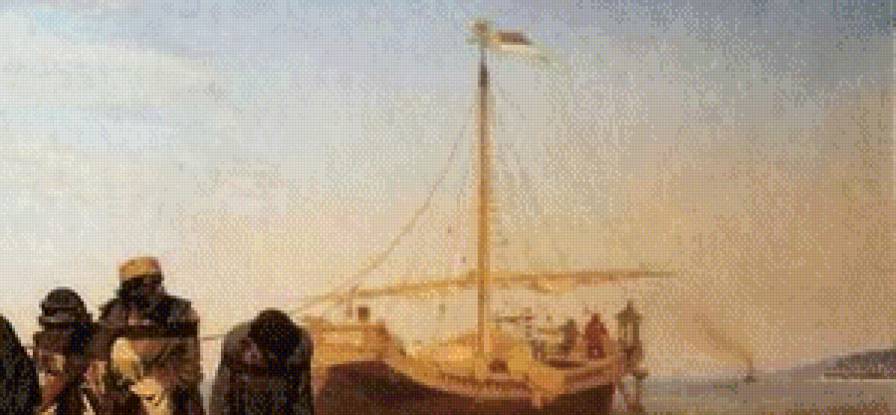 "Бурлаки на Волге" Илья Репин ч. 2 верх - картины, илья репин, бурлаки на волге - предпросмотр