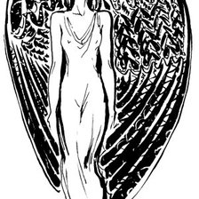 Оригинал схемы вышивки «Девушка-ангел» (№526778)