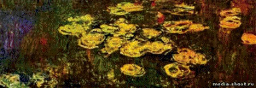 "Кувшинки" Клод Моне ч.4 низ - картины, кувшинки, клод моне - предпросмотр