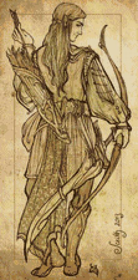 Лучник - лучник, fantasy, эльф - предпросмотр