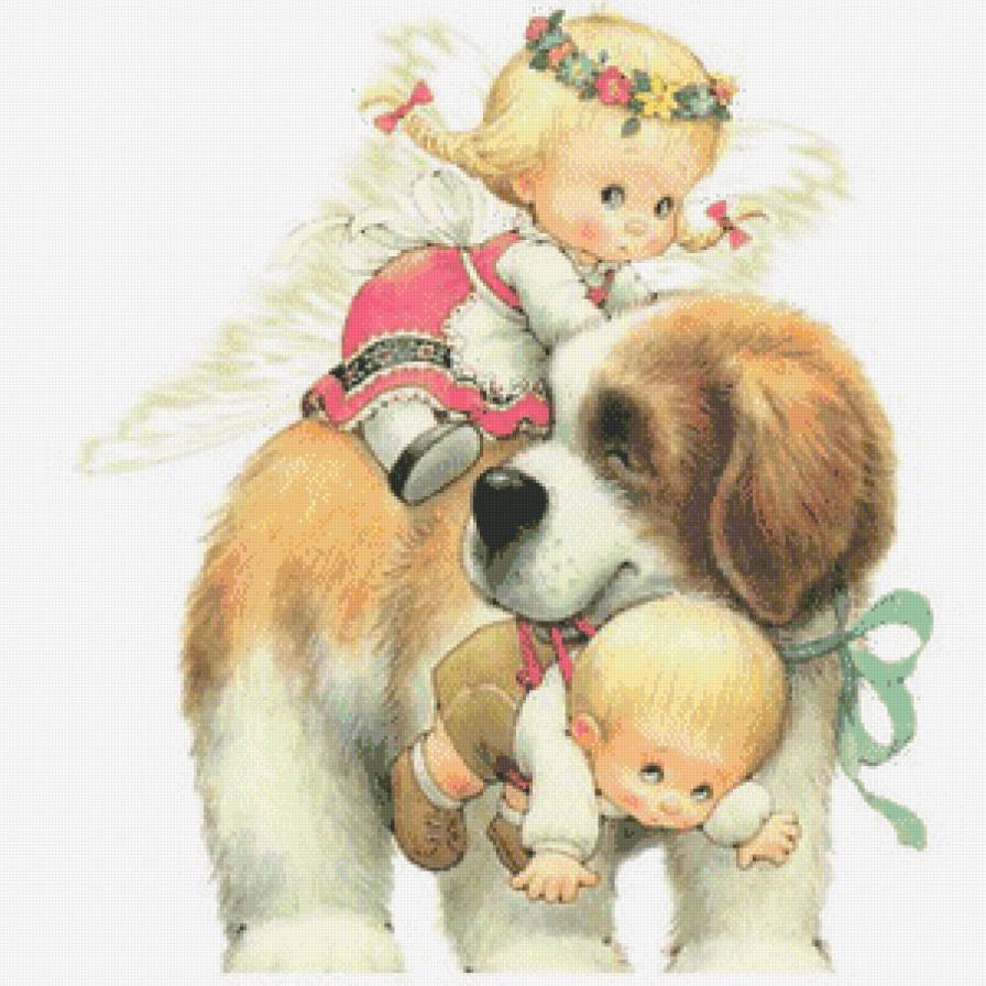 Нянька - собака, дети, забота - предпросмотр