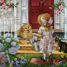 Схема вышивки «маленькая помощница»