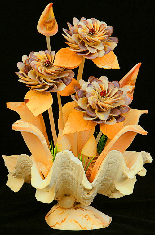 букет - натюрморт, ракушки - оригинал