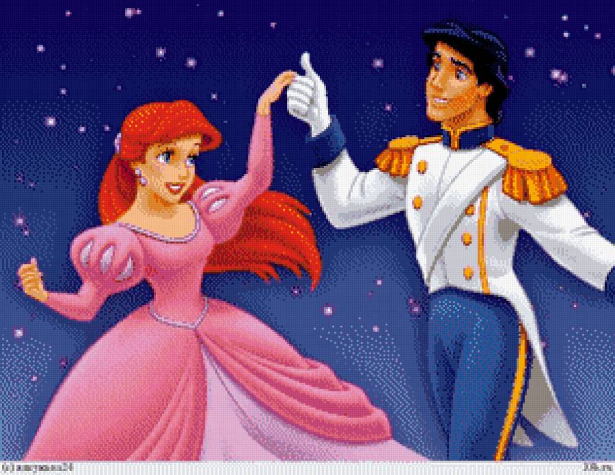 принц и русалочка - дисней, романтика, мультик, принцеса, детское - предпросмотр