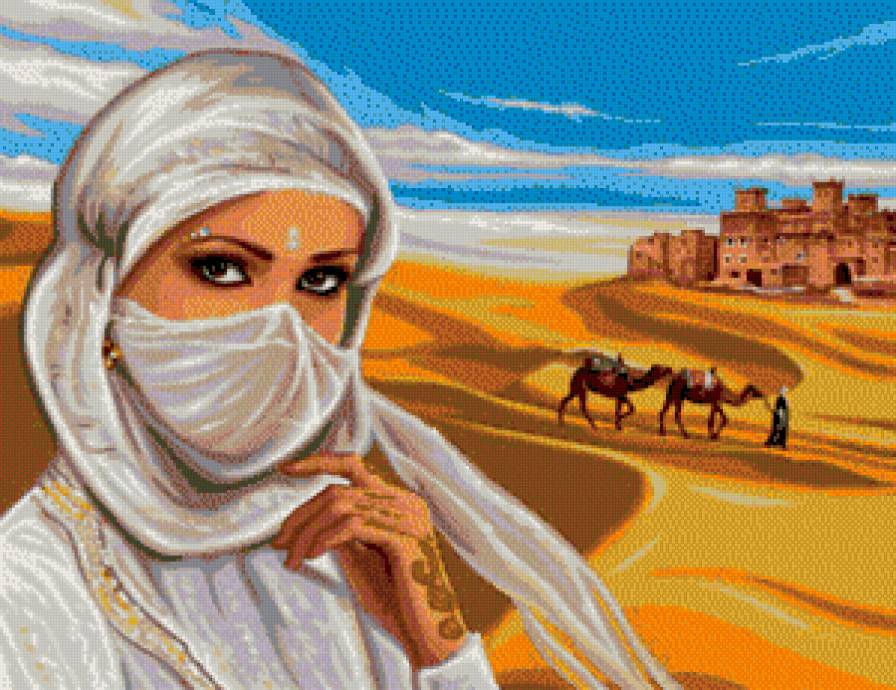 глаза в пустыне - картина - предпросмотр