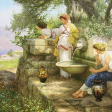 Схема вышивки «около источника»