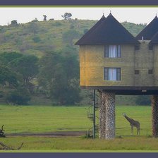 Схема вышивки «Необычный дом»