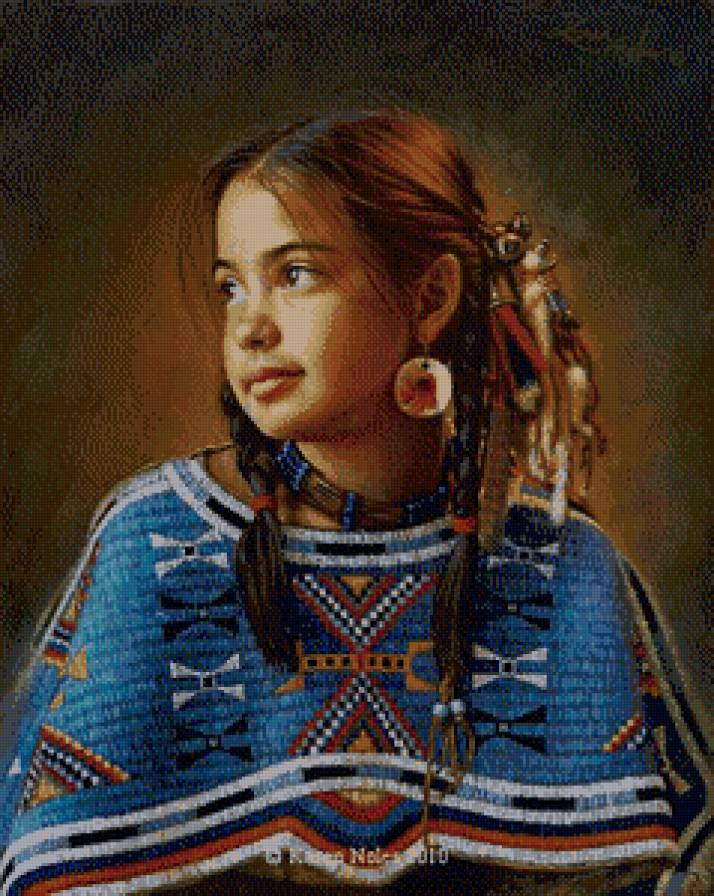 маленькая индеанка - дети, индейцы - предпросмотр