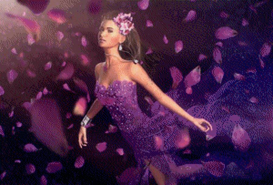 парящая девушка - люди - предпросмотр