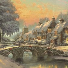 Схема вышивки «зима»