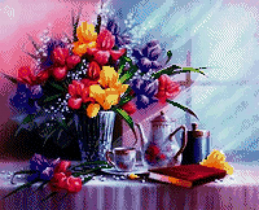 букет ирисы - предпросмотр