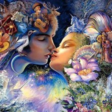 Схема вышивки «влюбленные 2»