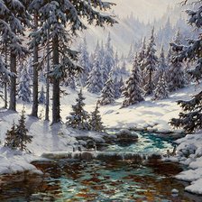 Схема вышивки «Zima»