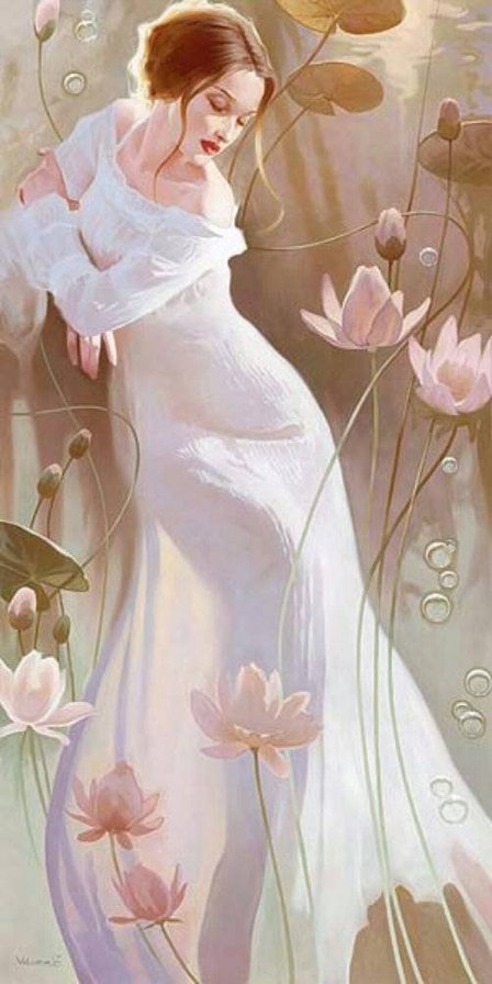 Нежность - теплые тона, девушка, нежность, пастель - оригинал