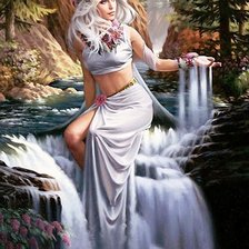 Схема вышивки «богиня воды»