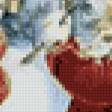 Предпросмотр схемы вышивки «девочка и снеговик» (№528443)