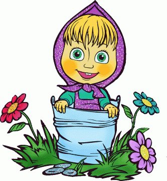 Маша - маша, детское, девочка, цветы - оригинал