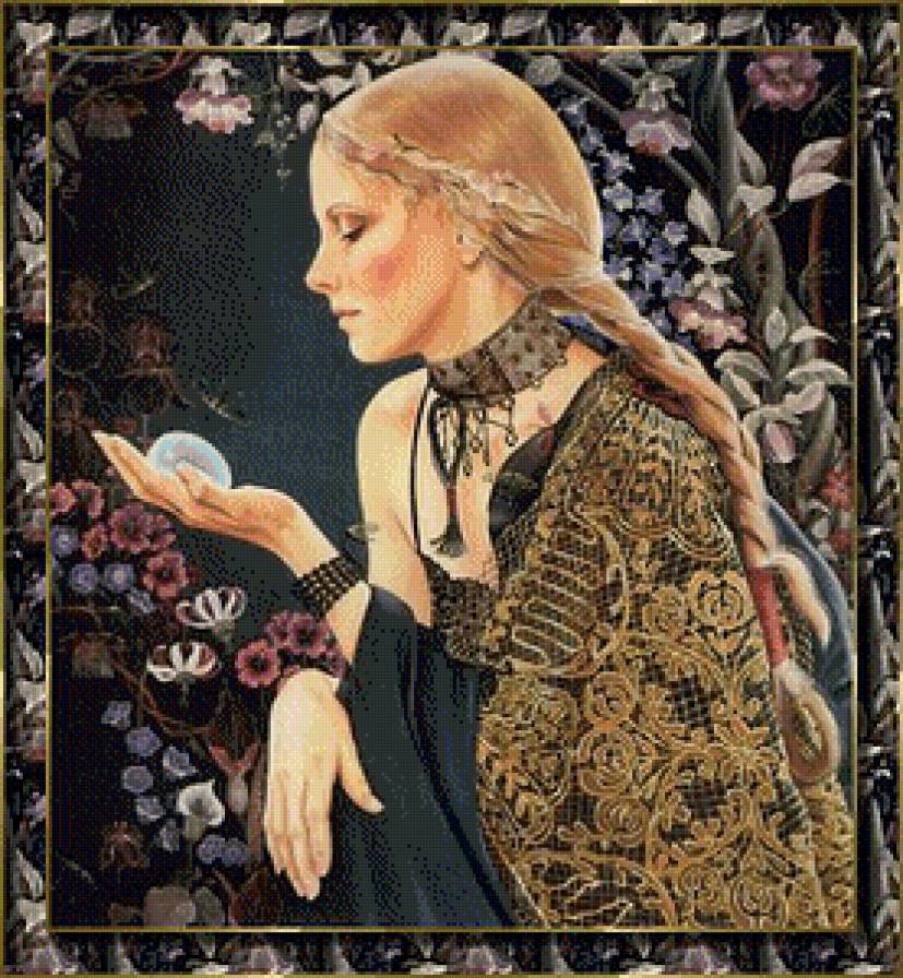 Девушка - девушка, дама, фэнтези, красавица - предпросмотр