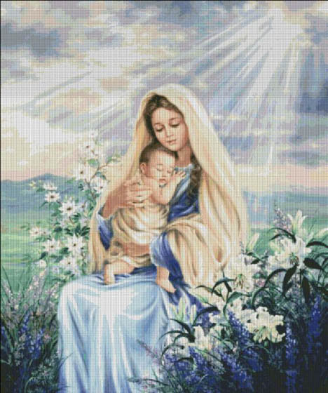 божья мать - религия, мать, икона, дона гелсингер, божья мать, дитя - оригинал