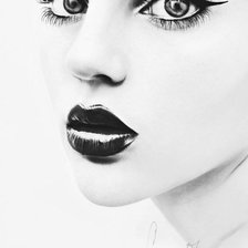 Схема вышивки «Девушка»