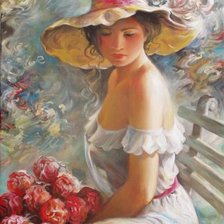 Схема вышивки «Букет пионов»