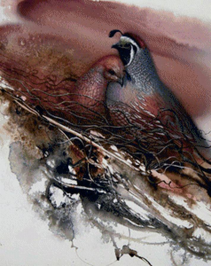 ли богл 13 фазаны - пара, ли богл, картина, фазаны, журавли, птицы, живопись - предпросмотр