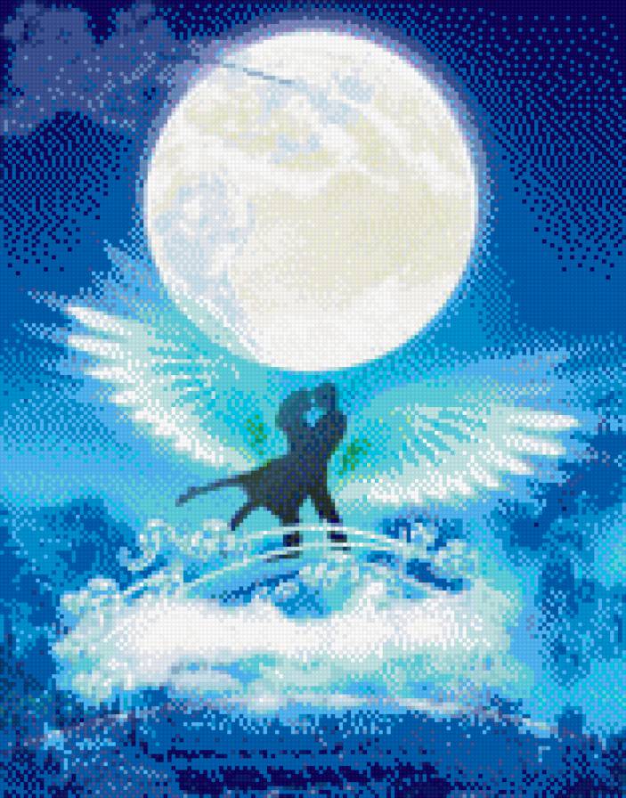 На мосту - сон, парень и девушка, мост, пара, облака - предпросмотр