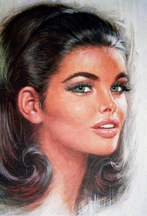 Серия "Ретро" - девушка - предпросмотр