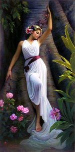 Богиня - девушка, пейзаж - оригинал
