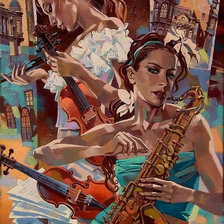 Схема вышивки «Музыка»