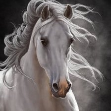Оригинал схемы вышивки «Белый конь» (№530695)