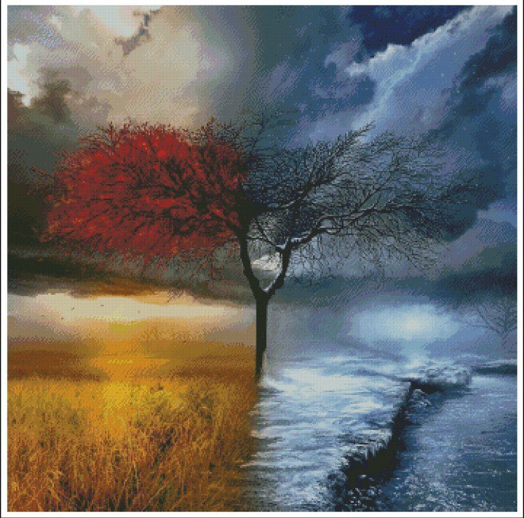 Двойственность - пейзаж - оригинал