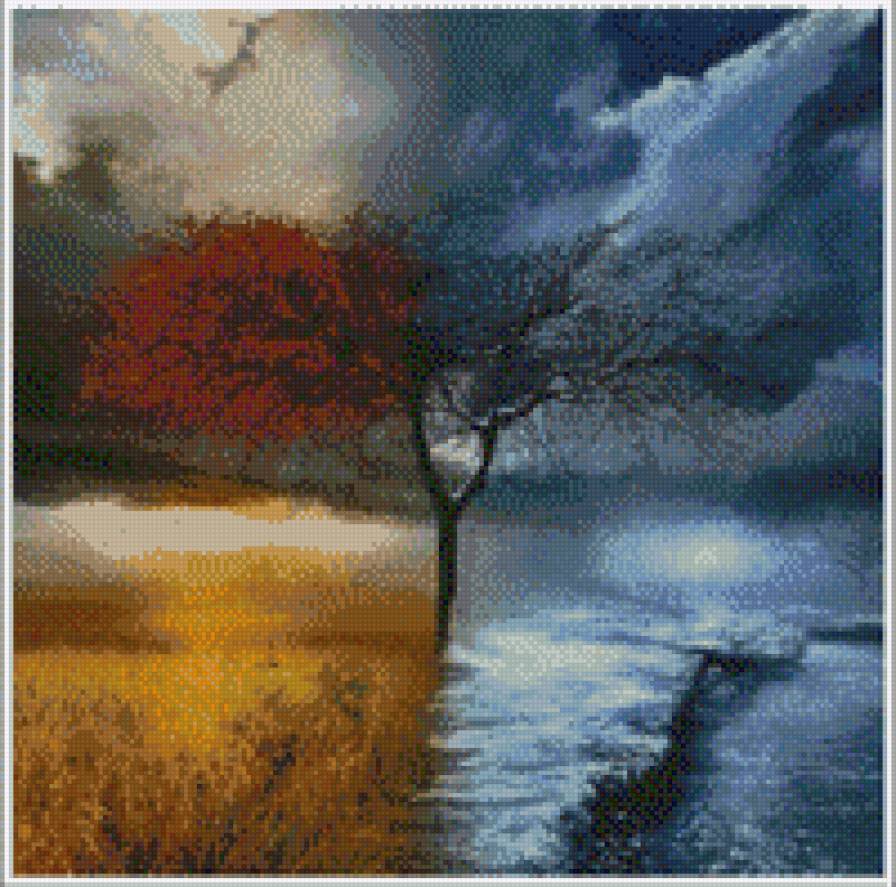 Двойственность - пейзаж - предпросмотр