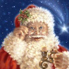 Схема вышивки «санта»