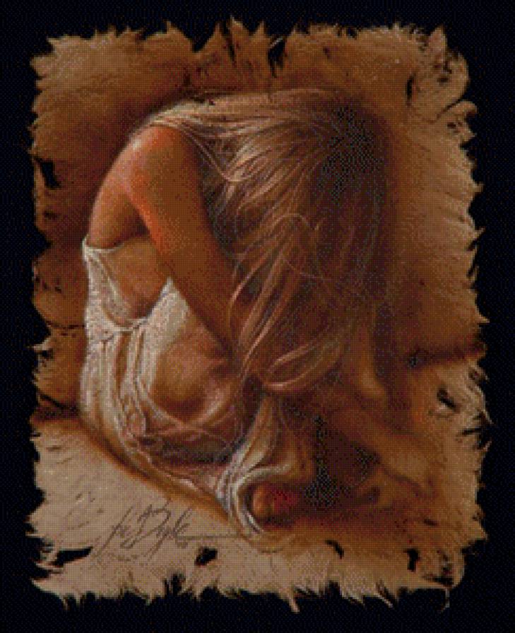 ли богл 41 девушка - картина, красавица, ли богл, нежность, девушка, живопись, дева - предпросмотр