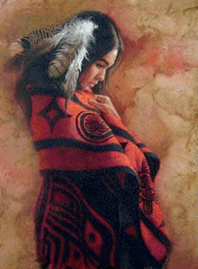 и богл 42 девушка - картина, красавица, дева, девушка, нежность, живопись, ли богл - предпросмотр